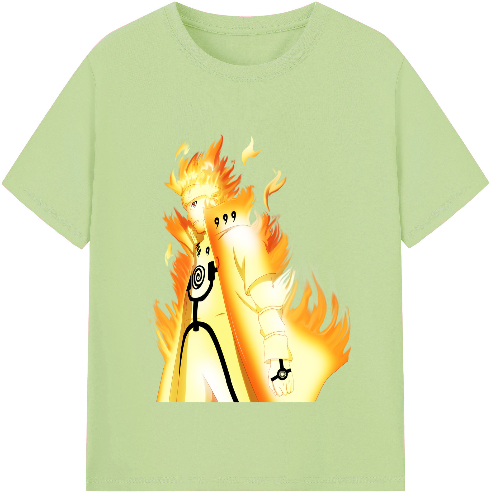 （画像用） NARUTO -ナルト- うずまき ナルト Uzumaki Naruto 綿100％半袖Tシャツ（フロントプリント）